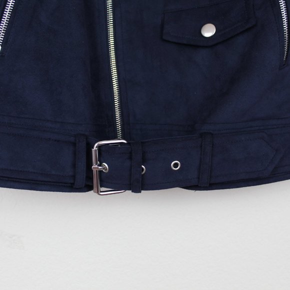 NWT Theory Moto Jacket in Faux Suede - Picture 11 of 14